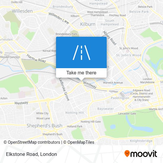 Elkstone Road map
