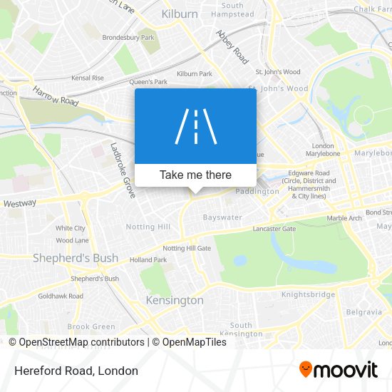 Hereford Road map