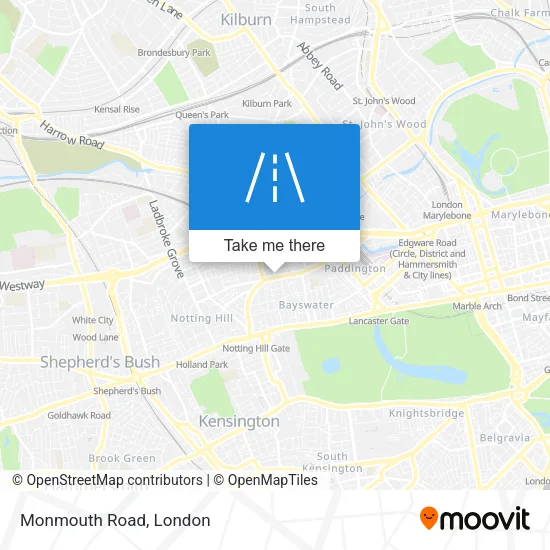 Monmouth Road map