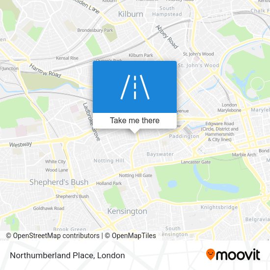 Northumberland Place map