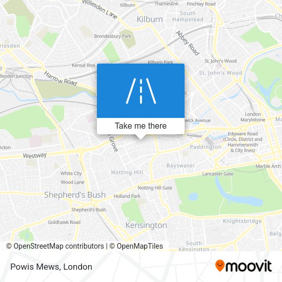 Powis Mews map