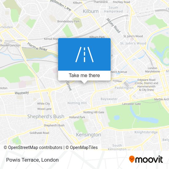 Powis Terrace map