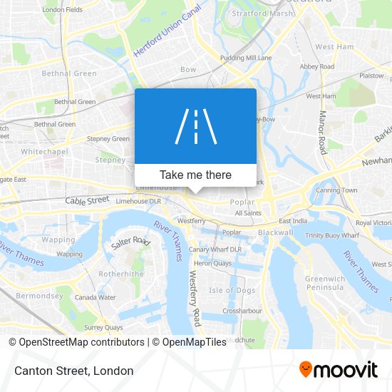 Canton Street map