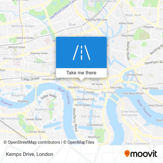 Kemps Drive map