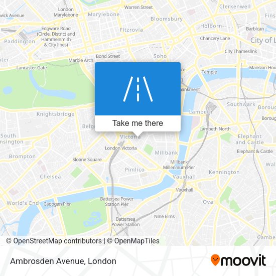 Ambrosden Avenue map