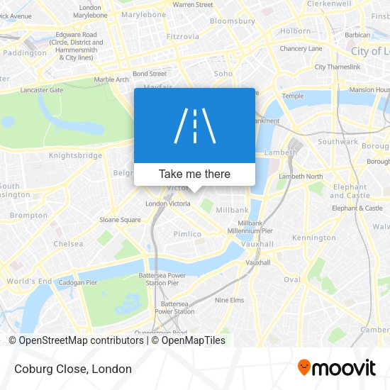 Coburg Close map