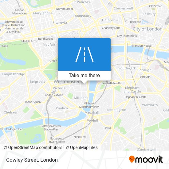 Cowley Street map
