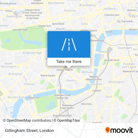 Gillingham Street map
