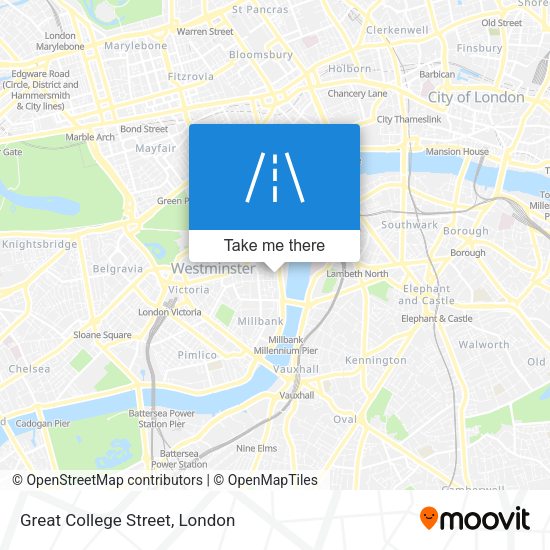 Great College Street map