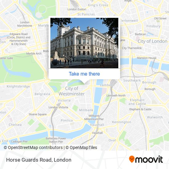 How to get to Horse Guards Road in Westminster by Tube Bus or Train