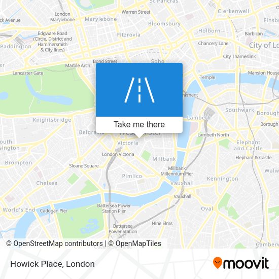 Howick Place map