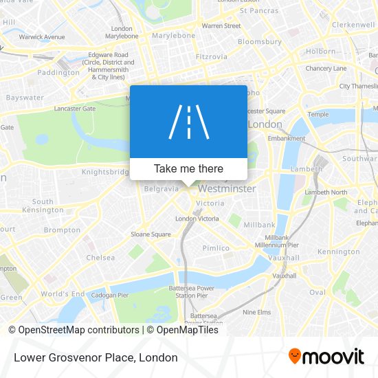Lower Grosvenor Place map
