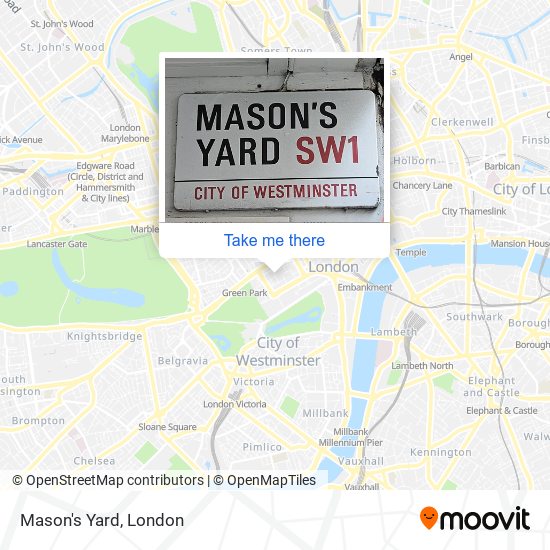 Mason's Yard map