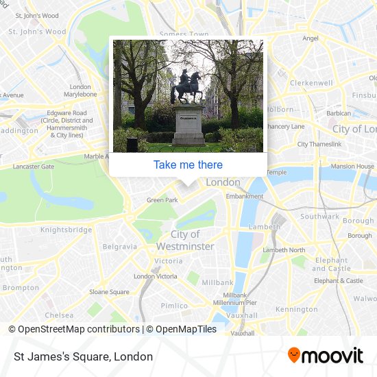 St James's Square map