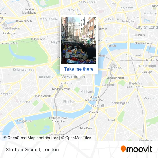 Strutton Ground Map How to get to Strutton Ground, Westminster by Tube, bus or train?