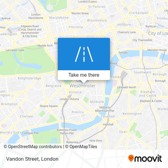 Vandon Street map