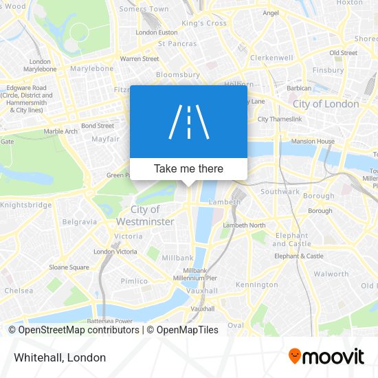 Whitehall map