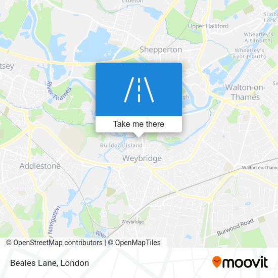 Beales Lane map