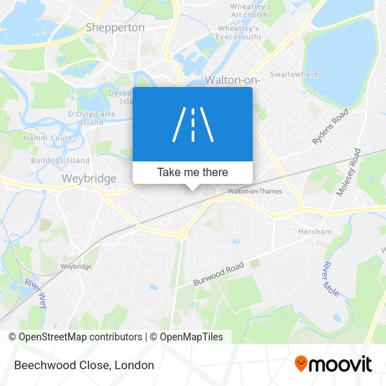 Beechwood Close map