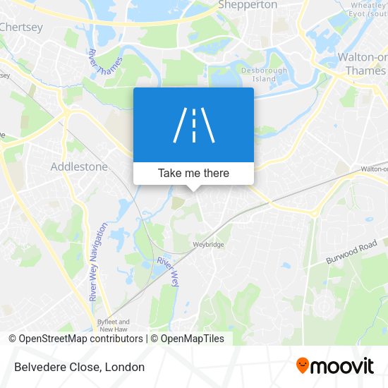 Belvedere Close map