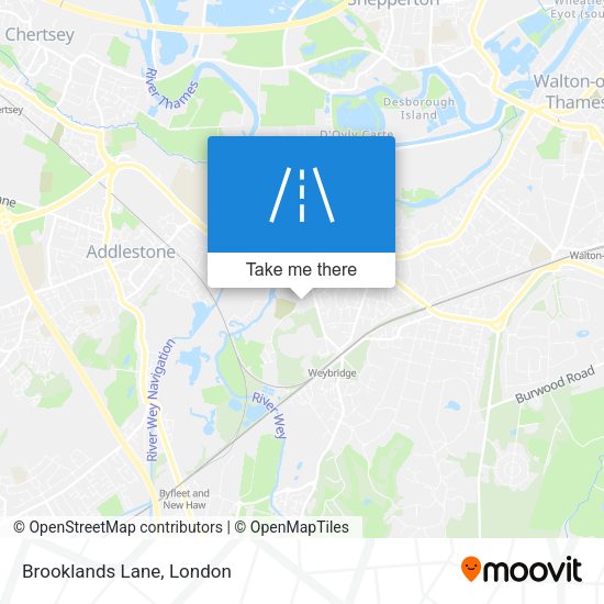 Brooklands Lane map