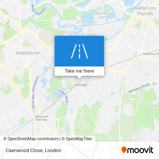 Caenwood Close map