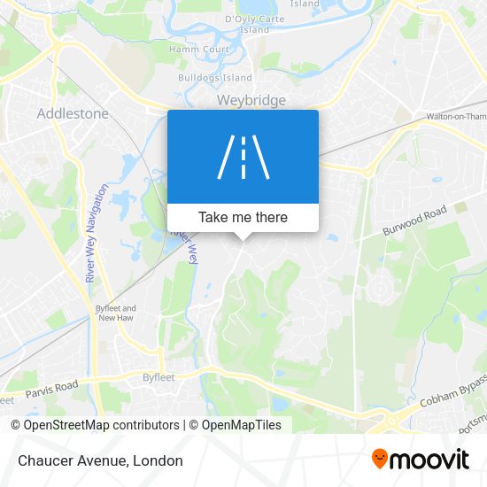 Chaucer Avenue map