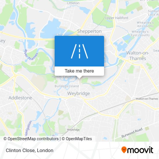 Clinton Close map