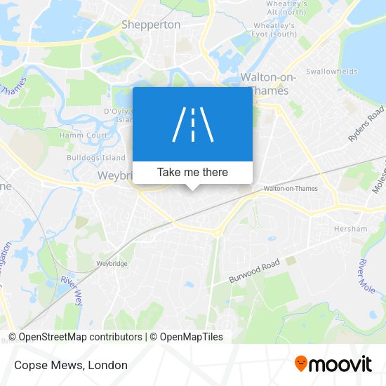 Copse Mews map