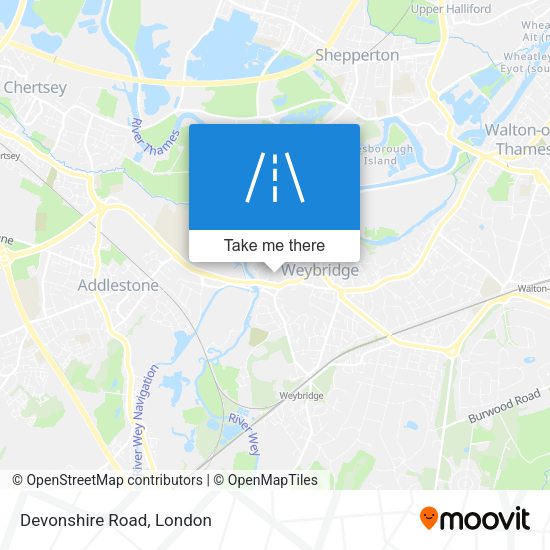 Devonshire Road map