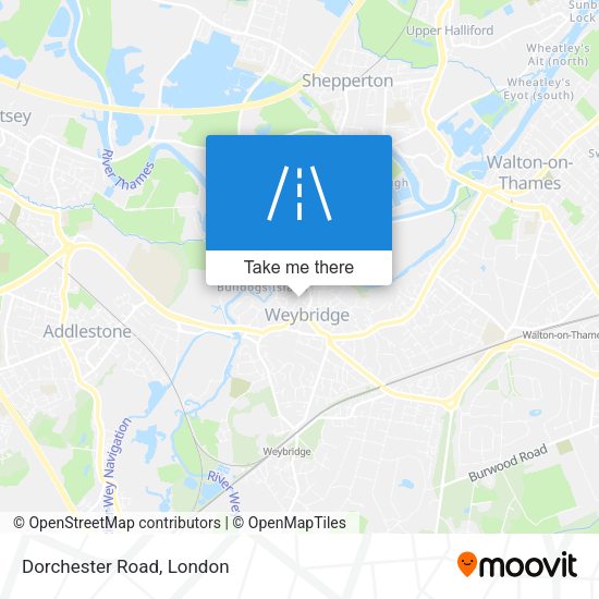 Dorchester Road map