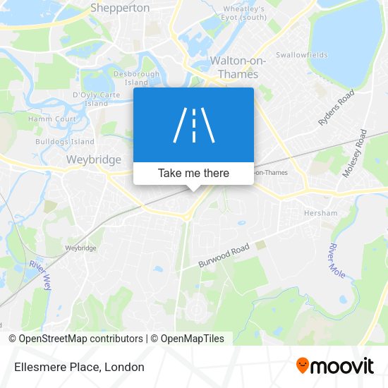 Ellesmere Place map