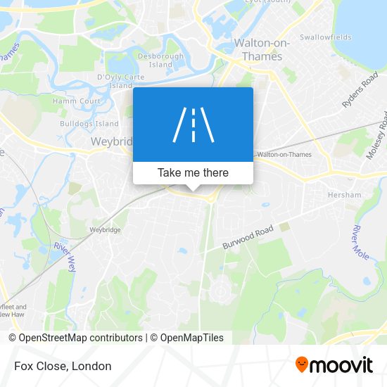 Fox Close map