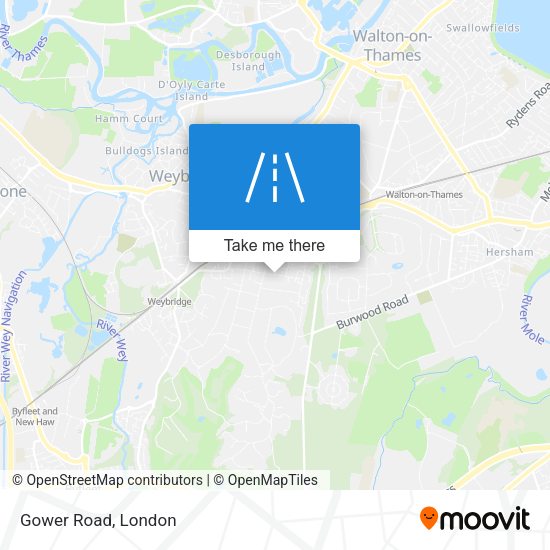 Gower Road map