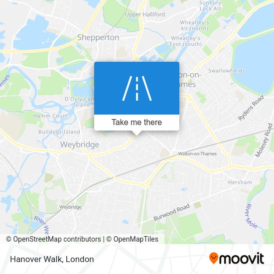 Hanover Walk map