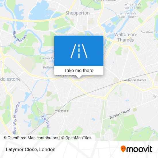 Latymer Close map