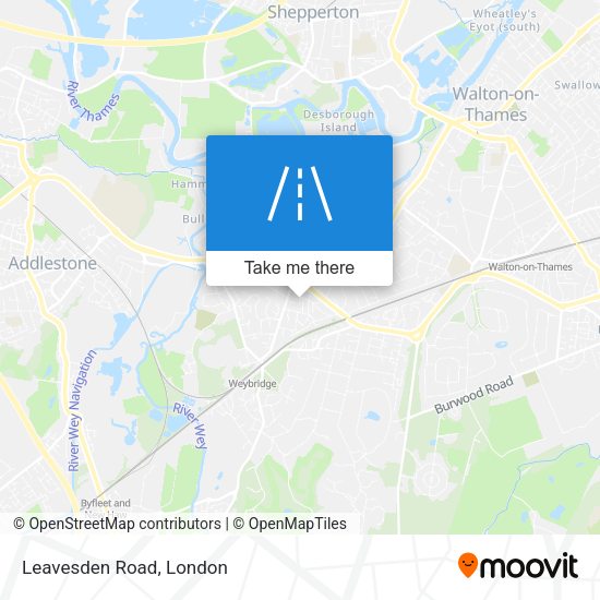 Leavesden Road map