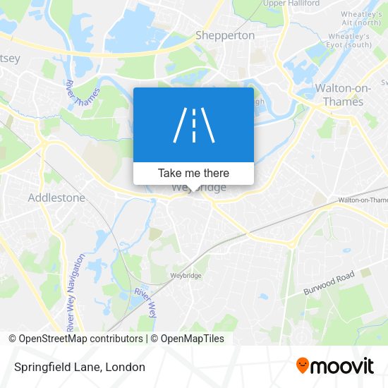 Springfield Lane map