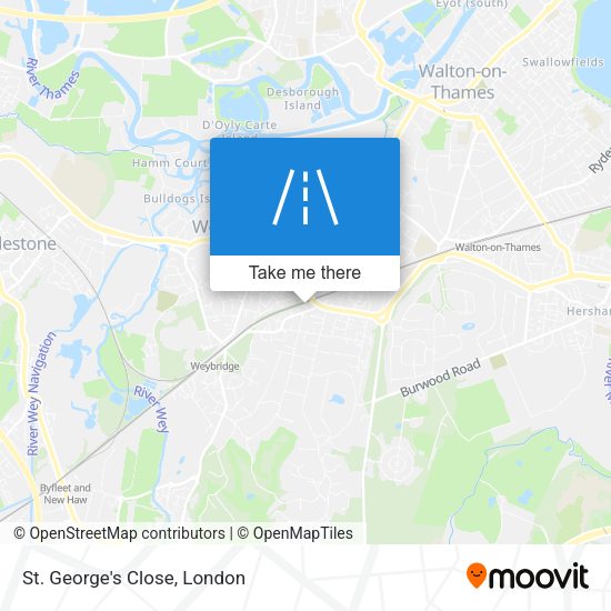 St. George's Close map