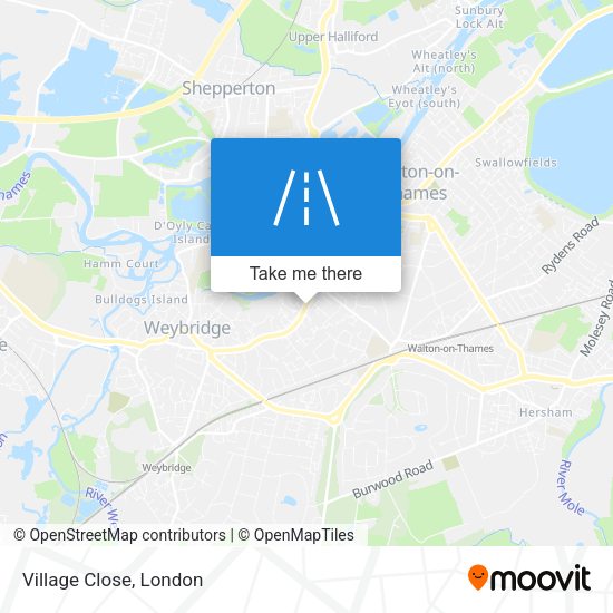Village Close map