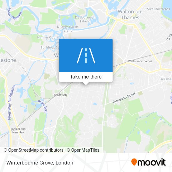 Winterbourne Grove map