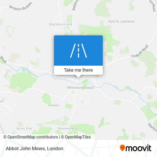 Abbot John Mews map