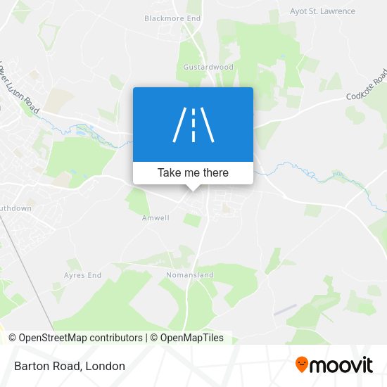 Barton Road map