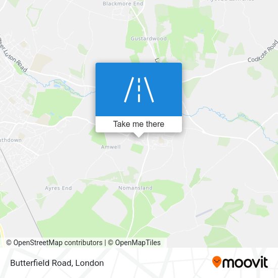 Butterfield Road map