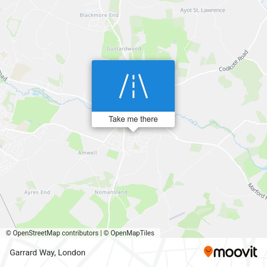 Garrard Way map