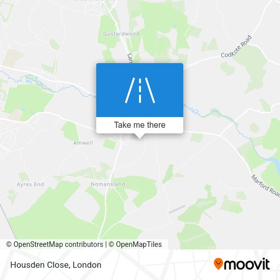Housden Close map
