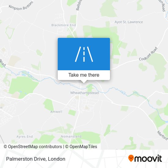 Palmerston Drive map