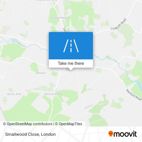 Smallwood Close map