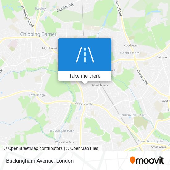 Buckingham Avenue map