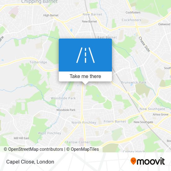 Capel Close map